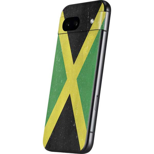 Jamaica Flag Distressed Google Pixel 8a Skin
